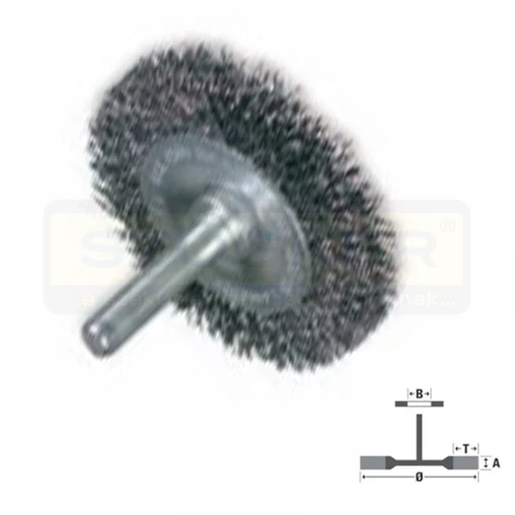 KÖRKEFE D75/10 CSAP 0.3 ACÉL HULLÁMOS DRÓTTAL IMPORT