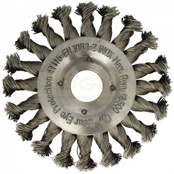 KÖRKEFE D125/22 LYUK 0.5 INOX FONOTT DRÓTTAL IMPORT