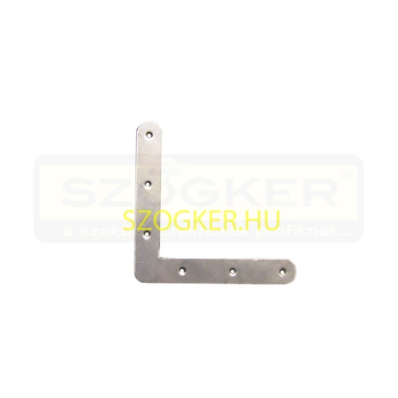 SZEGLETVAS 3LYUKAS 110mm*110mm KEREKÍTETT NATÚR (L-ÖSSZEKÖTŐ) MAGYAR KIFUTÓ!