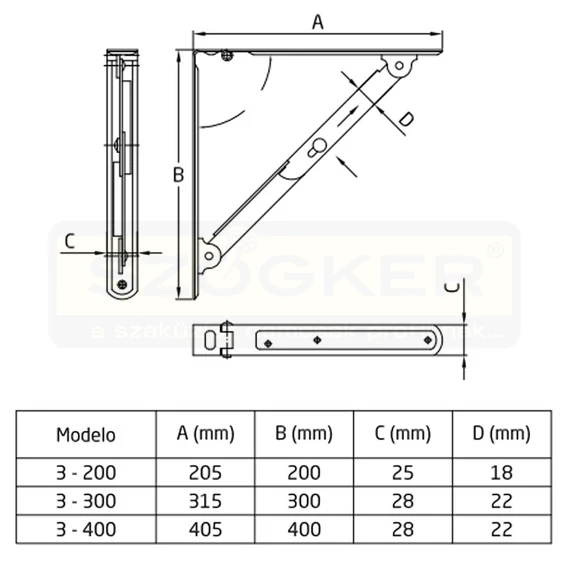 AMIG 3/2047 POLCTARTÓ LEHAJTHATÓ 405/400 FEHÉR STANDARD TB:80KG