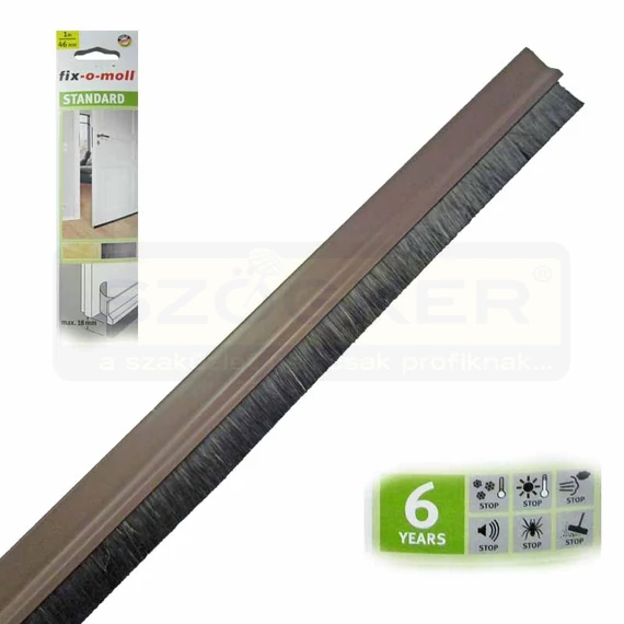 FIX-O-MOLL 3565343 AJTÓKEFE ÖNTAPADÓS 1M 46/20mm BARNA MAGAS PVC TEST-MÜAKEFE