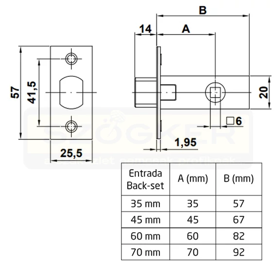 AMIG 126/1531 WC TOLÓZÁRTEST BEVÉSŐS 60mm CSILLOGÓRÉZ ZÁRÓLEMEZZEL