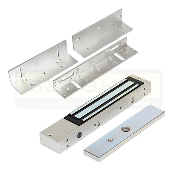 AJTÓMÁGNES 180KG 12/24VDC LED VISSZAJELZÉS KONZOLSZETTEL KIT-ZOA-180+ZL