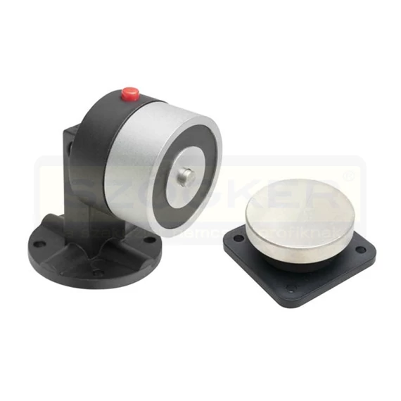 AJTÓMÁGNES 12-24V DC 60KG FEK. TALPAS KIVITEL MANUÁLIS KIOLDÓ YM SD-60