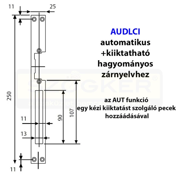 TESA CERAUDLCI AI ZÁRTEST ELLENDB EL. STANDARD IMPULZUS MŰK.KIKAPCSOLH.HOSSZÚ