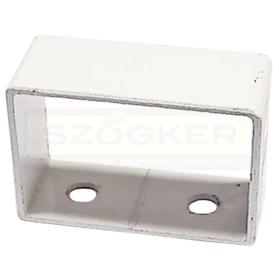 HEVEDERZÁR ALKATRÉSZ FEHÉR ZÁRT FÜL FOGADÓ 60*40mm SIMA MAGYAR M1