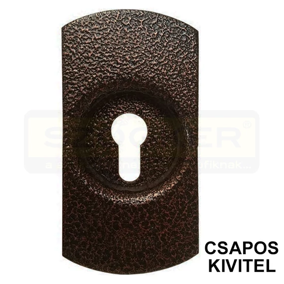 HEVEDERZÁR ALKATRÉSZ 13 SÜLLY. PAJZS 25mm BARNA CSAPOS MAGYAR-VERTEX