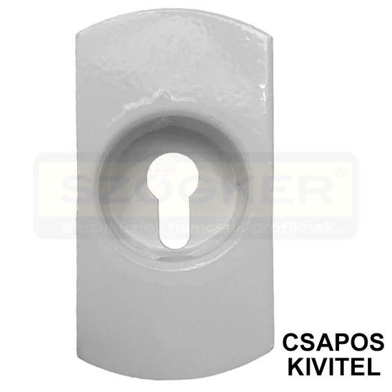 HEVEDERZÁR ALKATRÉSZ 13 SÜLLY. PAJZS 25mm FEHÉR CSAPOS MAGYAR-VERTEX