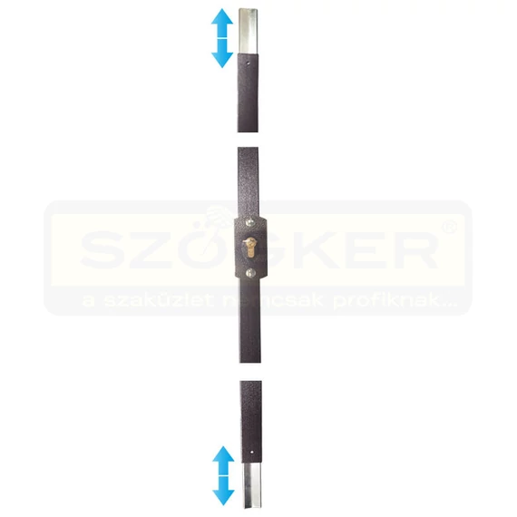HEVEDERZÁRTEST+ZÁRBETÉT 1800mm BARNA KÉTIRÁNYÚ FÜGGŐLEGES MAGYAR