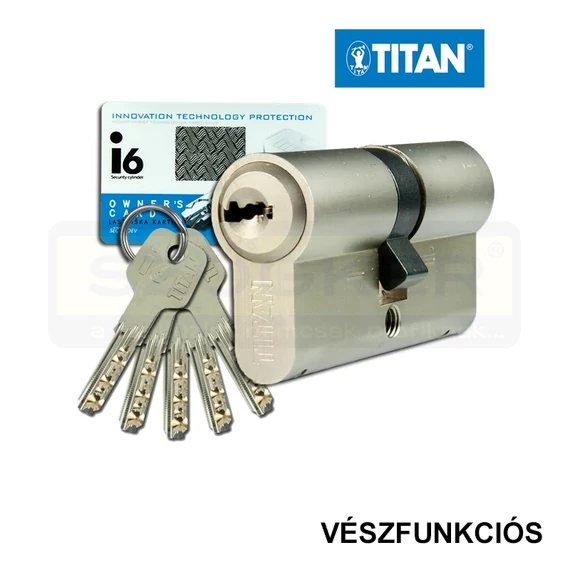 TITAN I6 CIL.ZÁRBETÉT PONTFURATOS 45/60 NIKKELEZETT 5K. VÉSZFUNKCIÓS
