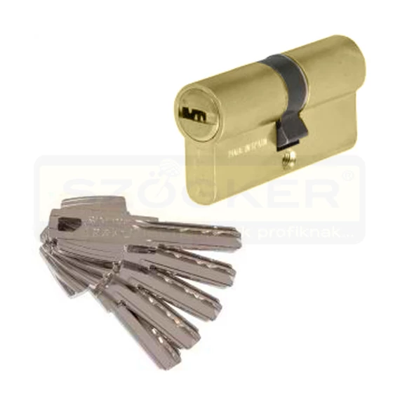 TESA T60 CIL.ZÁRBETÉT PONTFURATOS 30/35 SÁRGARÉZ 5KULCSOS