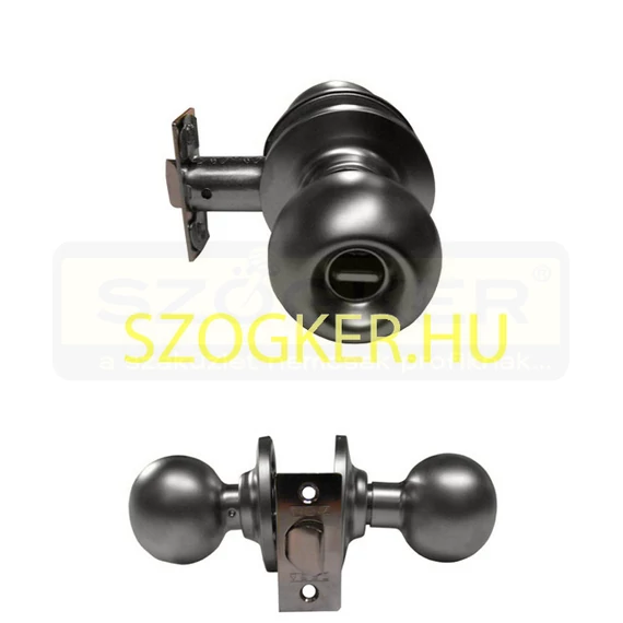 TESA 390060CR GOMBOS BEJÁRATI AJTÓZÁR 60mm CSILLOGÓ KRÓM RETESZ+CIL