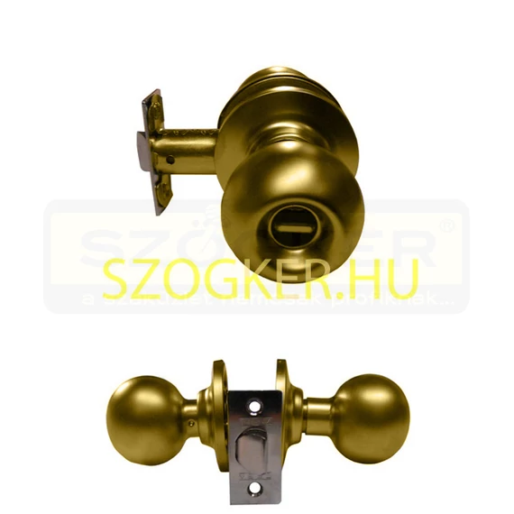 TESA 3900U0LP GOMBOS BEJÁRATI AJTÓZÁR 60mm CSILLOGÓ RÉZ RETESZ+CIL