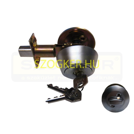 TESA 51670CM MÁSOD(FELSŐ)ZÁR 70mm MATT KRÓM GOMB-KULCS
