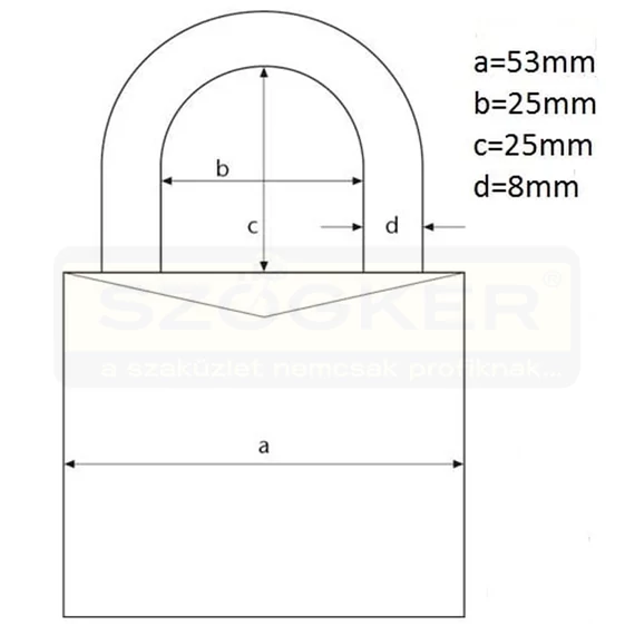 LAKAT SZÁMZÁRAS 180IB/50 SÁRGARÉZ / INOX PREMIUM ABUS D-58292