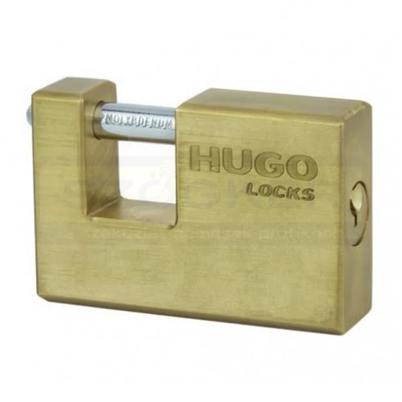 U-LAKAT (REDŐNYLAKAT) 63mm SÁRGARÉZ 3 KULCS,BR 63G HUGO 60142 UTOLSÓ DARAB