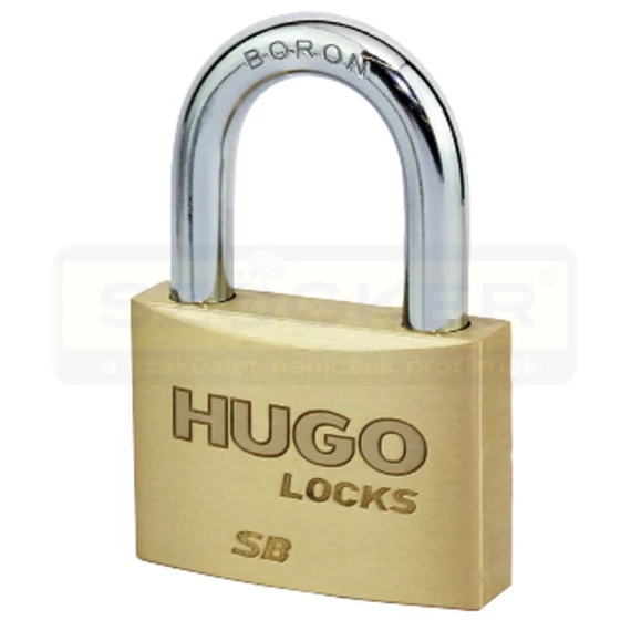 NORMÁLKENGYELES LAKAT 45mm SÁRGARÉZ 2 KULCS,SB 45 HUGO 60217