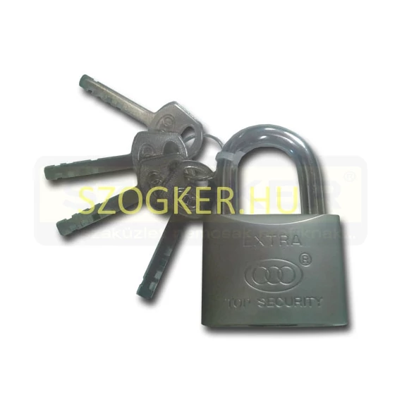 NORMÁLKENGYELES LAKAT 50mm NIKKEL 4DB LAPMART KULCCSAL TRI-CIRCLE HL501
