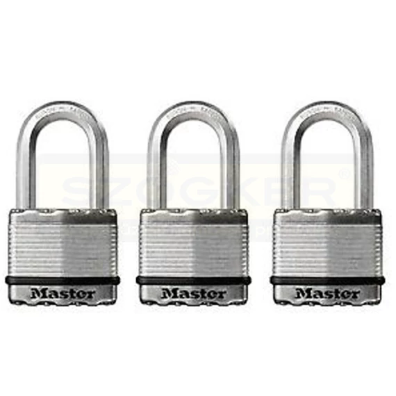 MASTERLOCK M5 EURTRILF LAKAT 50mm ACÉL 3DB EGYZÁRLATÚ
