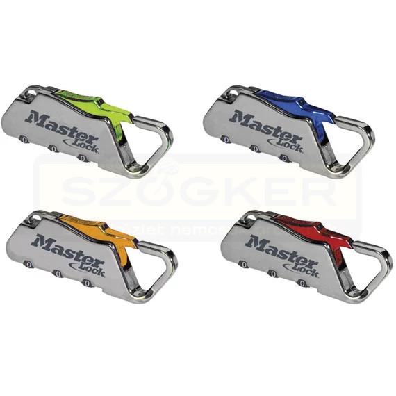 MASTERLOCK 1549EURDCOL KARABÍNER PATENTZÁRAS BEÁLLÍTHATÓ KOMBINÁCIÓJÚ