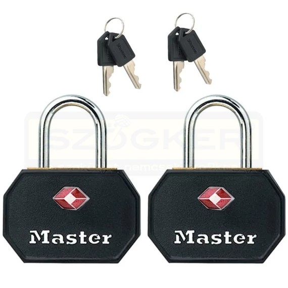 MASTERLOCK 4681EURTBLK POGGYÁSZLAKAT 23mm 2DB FEKETE