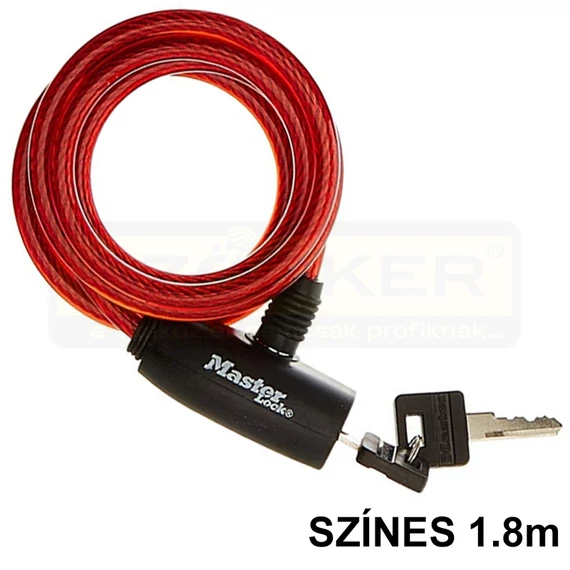 MASTERLOCK 8127EURDPRO KERÉKPÁRLAKAT KULCSOS 1.8M SZÍNES