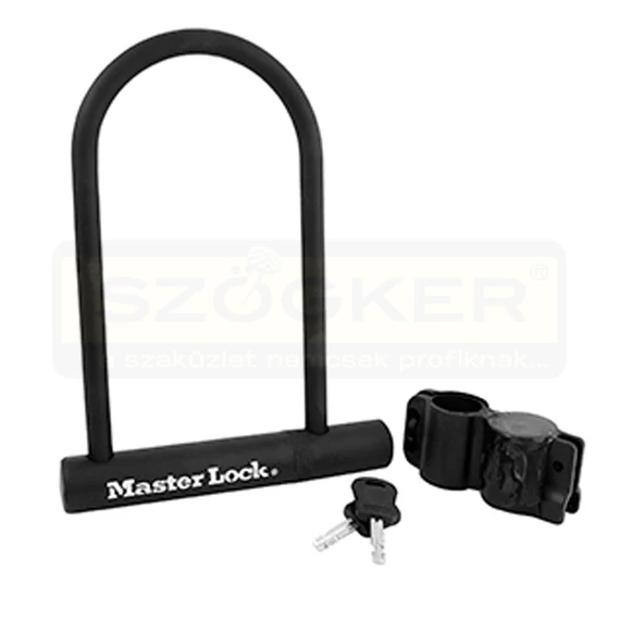 MASTERLOCK 8170EURDPRO KERÉKPÁRZÁR U-ALAKÚ+TARTÓ D12/180*100mm