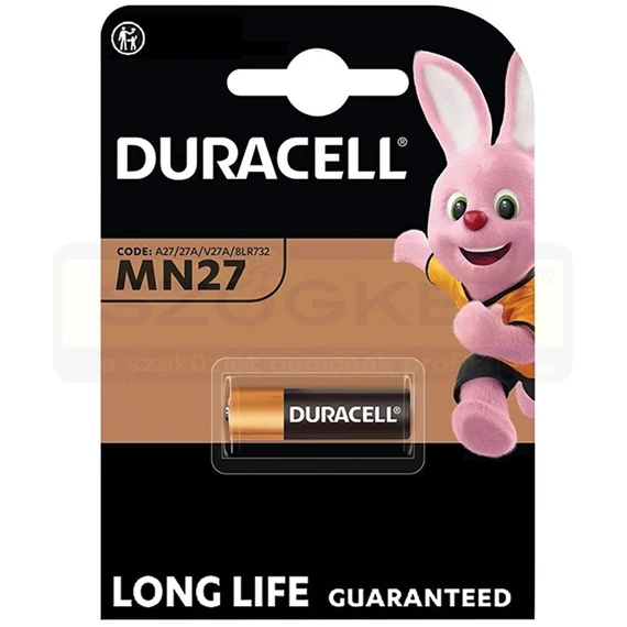 DURACELL PLUS RIASZTÓ ELEM 12V MN27 SECURITY 01DB/CSOMAG