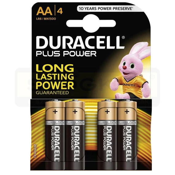 DURACELL MN1500 CERUZAELEM 1.5V AA LR6 BASIC 4DB/CSOMAG