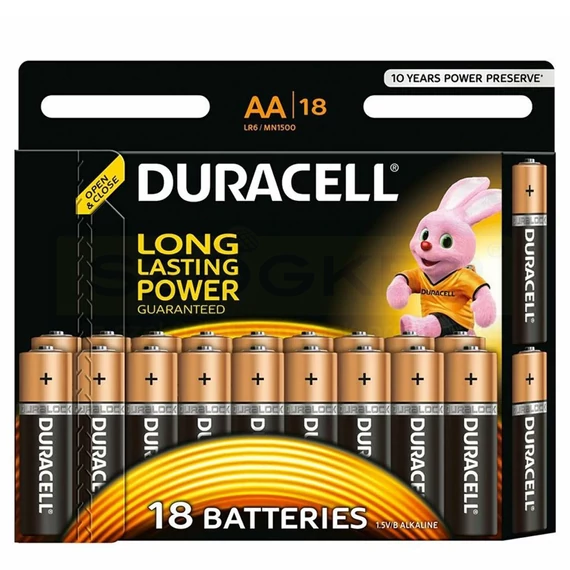 DURACELL MN1500 CERUZAELEM 1.5V AA LR6 BASIC 18DB/CSOMAG