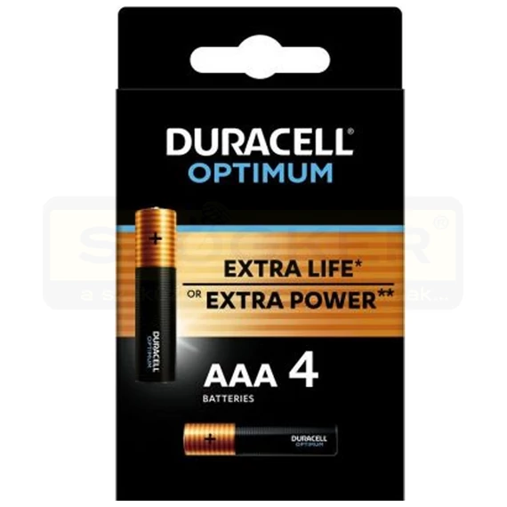 DURACELL MN2400 D6OO01 MIKRÓ CERUZAELEM 1.5V AAA OPTIMUM 04DB/CSOMAG