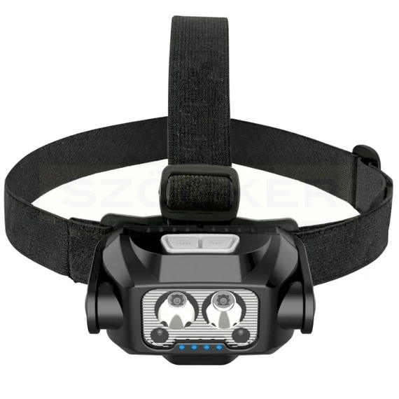 FEJLÁMPA 3 FOKOZAT 600lm 6W MOZGÁSÉRZÉKELŐ TÖLHETŐ FEHÉR ULTRATECH PUT-LEDH600R