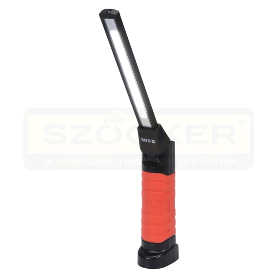 YATO 08518 STEKLÁMPA COB LED (600/260lm) AKKUS, MÁGNESES, USB TÖLTÉS