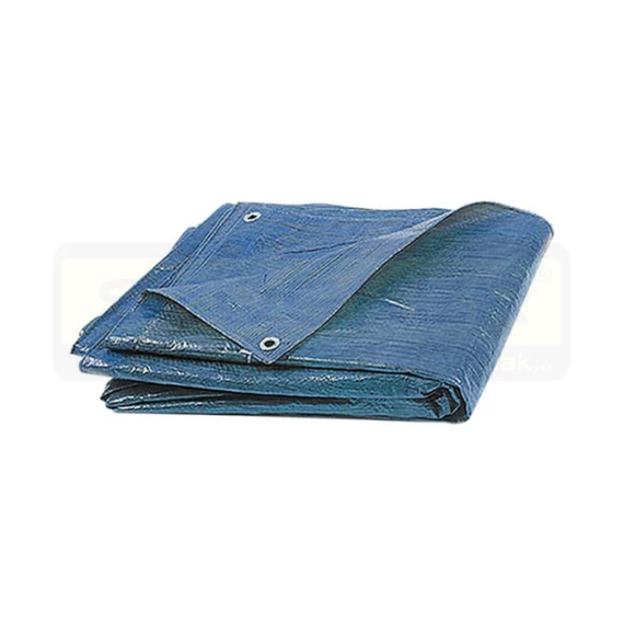 TAKARÓPONYVA 6*8m 48m2 SÖTÉTKÉK FÉMGYŰRŰS IMPORT