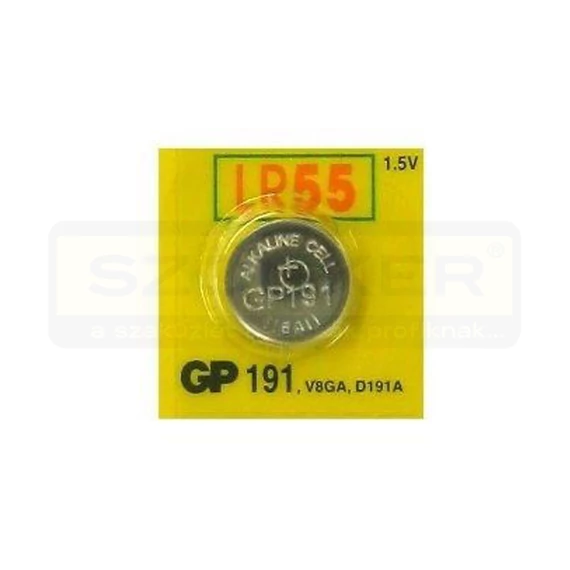 GOMBELEM ALKÁLI 1,5V LR55 GP 191