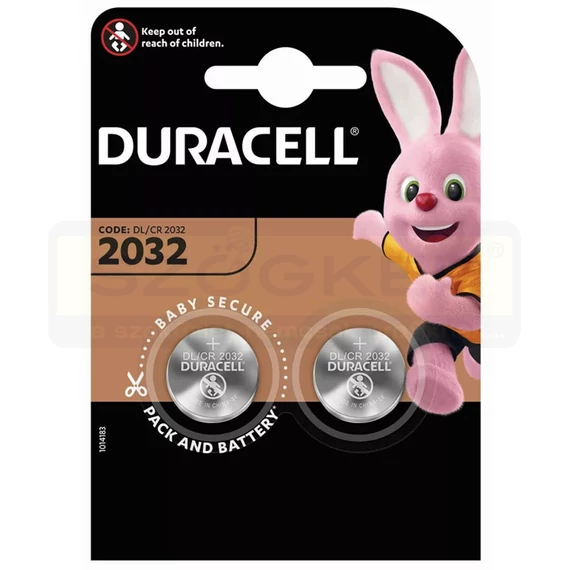 DURACELL GOMBELEM LITHIUM 3V DL 2032 B2 2DB/CSOMAG