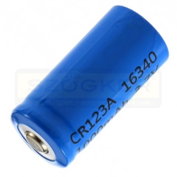 RIASZTÓAKKU 3.7V 1800mAh LI-ION TÖLTHETŐ IMPORT CR123A 16340