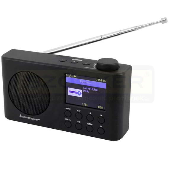 RÁDIÓ AKKUS WIFI/BLUETOOTH DAB+/FM FEKETE SOUNDMASTER IR6500SW