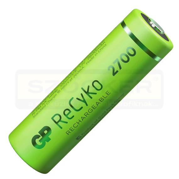 CERUZA AKKU TÖLTHETŐ 2700mAh AA AKKU.DARABRA GP RECYKO
