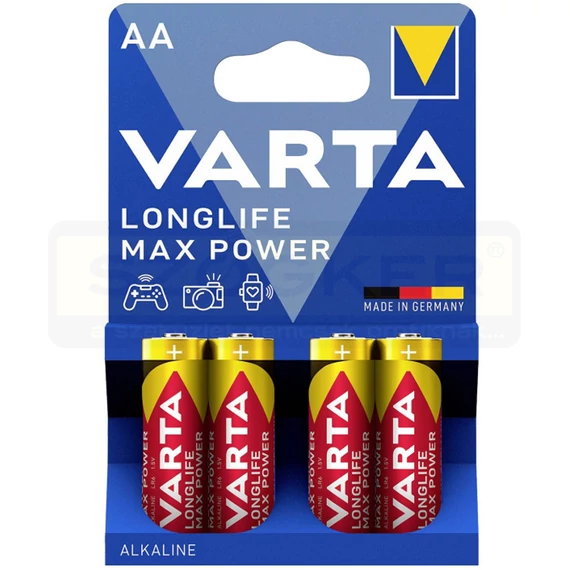 CERUZAELEM 1.5V AA LR06 04DB/CSOMAG VARTA LONGLIFE MAX POWER