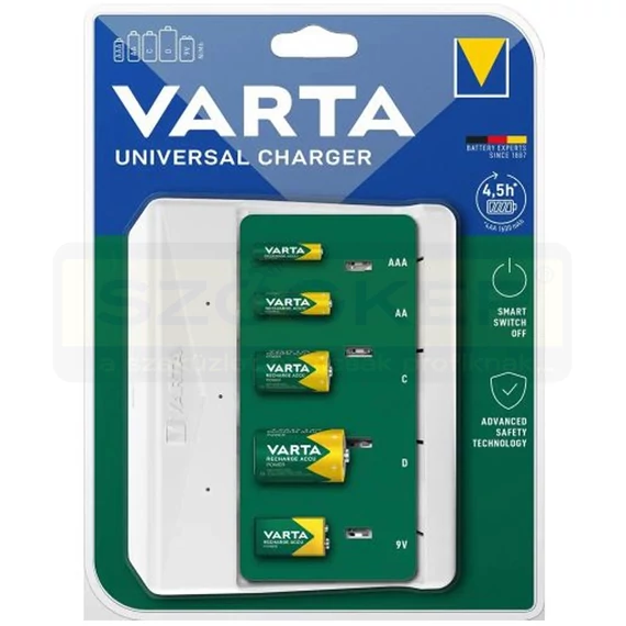 AKKUTÖLTŐ UNIVERZÁLIS AKKU NÉLKÜL VARTA 57658101401