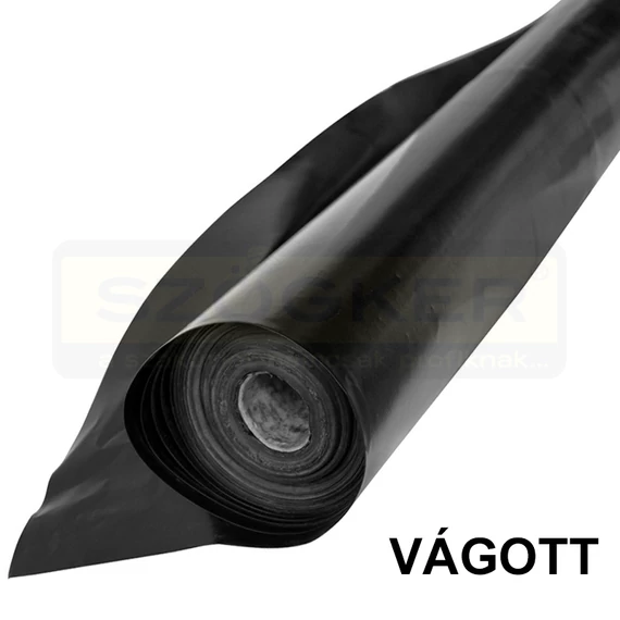 AGROFÓLIA 12M*0.12mm FEKETE VÁGOTT MAGYAR