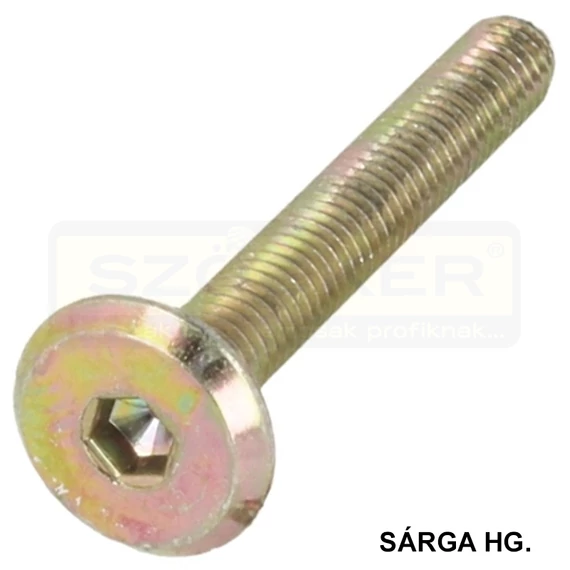 BÚTORCSAVAR LAPOS M06*80 P6S SÁRGAHORG. MAGYAR EGYEDI