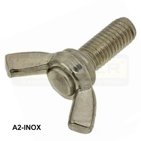 SZÁRNYAS CSAVAR M6*40 DIN 316 A2 AMERIKAI TÍPUS INOX