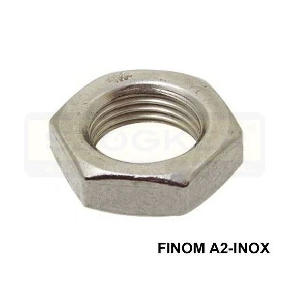 ALACSONY HATLAPÚ ANYA M14*1.50 DIN 439 A2 INOX IMPORT