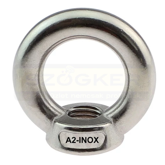 GYŰRŰS ANYA M12 DIN 582-A2 INOX IMPORT
