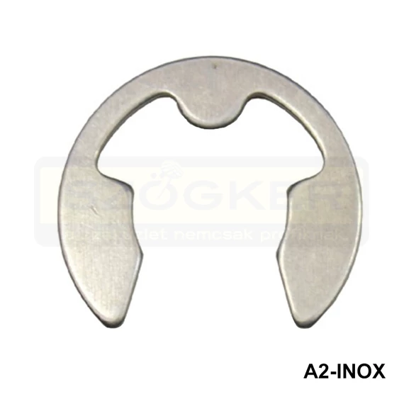BIZTOSÍTÓGYŰRŰ KÜLSŐ D3.2 HOR. DIN 6799 A2 INOX D4-5 TENGELY