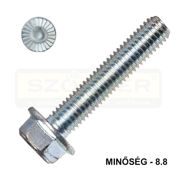 HLF CSAVAR ALÁTÉTES M6*16 DIN 6921-8.8 HG. FOGAZOTT TM IMPORT