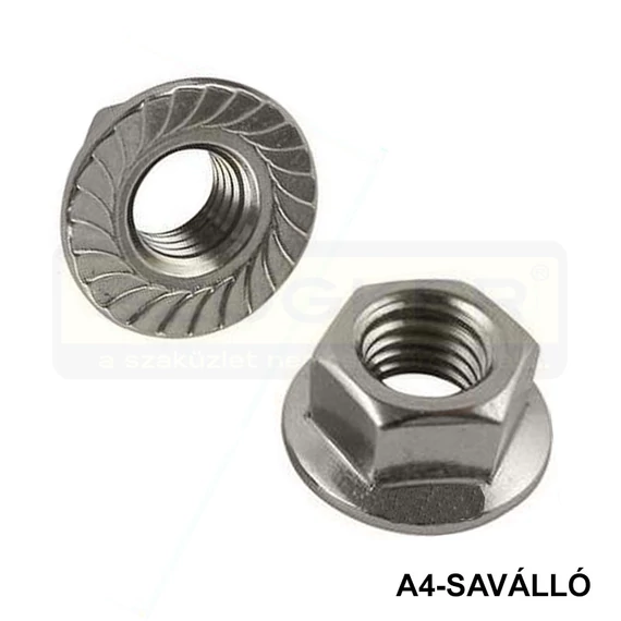 ALÁTÉTES ANYA M10 FOGAZOTT DIN 6923W A4 SAVÁLLÓ