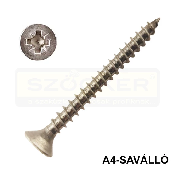 FAFORGÁCSLAPCSAVAR SF D4.0*35 DIN 7505 A4 SAVÁLLÓ KH TM IMPORT